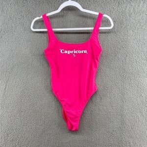 Aerie Astrology Babewatch Cheekiest One Piece Swimsuit CAPRICORN sz small